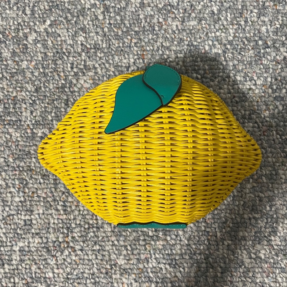 Kate Spade Lemon Wicker Purse